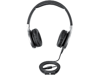 auriculares - isy ihp-1600 de diadema con cable control volumen negro y gris