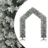 arco de arbol de navidad con aspecto nevado 270 cm vidaxl