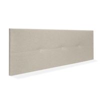 cabecero de lino natural con botones 160x50cm camas 150160 - beige