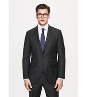 hackett london para hombre hm441678 americana de lana lisa gris oscuro 3832 casual clasico