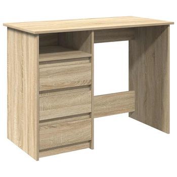 Escritorio | Mesa De Trabajo De Madera De Ingeniería Roble Sonoma 102x50x75 Cm