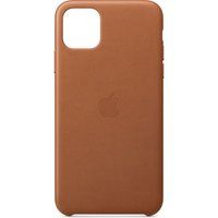 apple iphone 11 pro max leather case - saddle brown brown