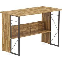 alphason rhodes aw3524 desk - walnut