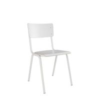 silla de madera blanca