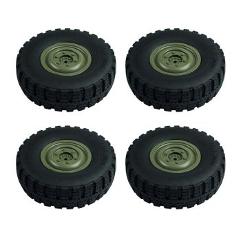 4PCS LDR / C LDP06 1/12 Neumáticos de repuesto para coche RC Unimog, ruedas L0049G L0049Y, accesorios para modelos de ve
