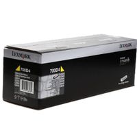 lexmark 700d4 70c0d40 yellow original developer unit