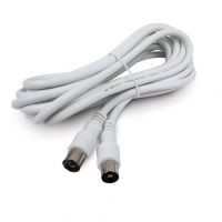 axil cable coaxial prolongador de antena 5m blanco