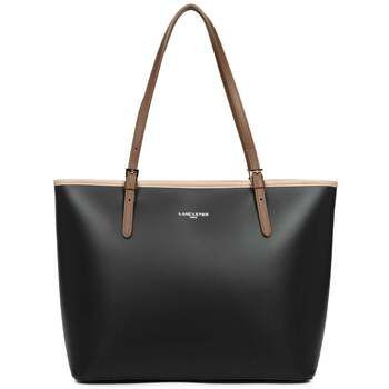LANCASTER Bolsa Bolso Tote hombro Con cremallera L Smooth Negro - Nude - Visón para mujer