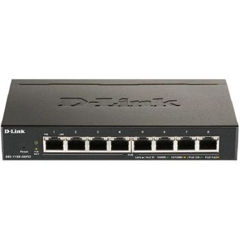 D-Link DGS-1100-08PV2/E Switch 8 Puertos Gigabit PoE