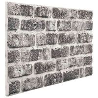paneles de pared 10 uds 100 x 50 cm gris oscuro y espuma eps vidaxl