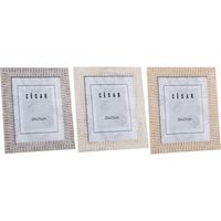 set 12 portafotos beige marron y gris