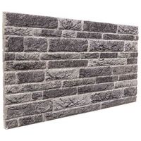 paneles de pared 10 uds 100 x 50 cm gris antracita espuma eps vidaxl