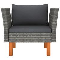 sofa de jardin  sofa de exterior de ratan sintetico y madera maciza de eucalipto