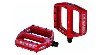 Bbb platform pedals coolride red
