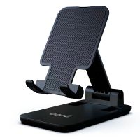 cool soporte de sobremesa universal para smartphone negro
