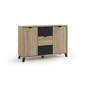 Aparador 2 Puertas Y 3 Cajones Dn, Cambria 120x82 Cm