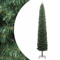 arbol de navidad estrecho con soporte pvc 300 cm vidaxl