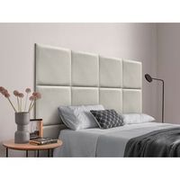 dhome cabecero tapizado para camas de 95cm compuesto de paneles autoadhesivos intercambiables de terciopelo premium cama lujo dormitorio acolchado 