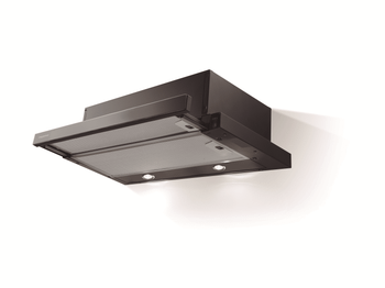 CAMPANA TELESCOPICA MEPAMSA SUPERLINE GLASS 60 NEGRA ANCHO 60 CM NEGRA
