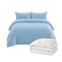 pack funda nordica coralina azul y relleno nordico cama 90cm 150x220cm donegal collections