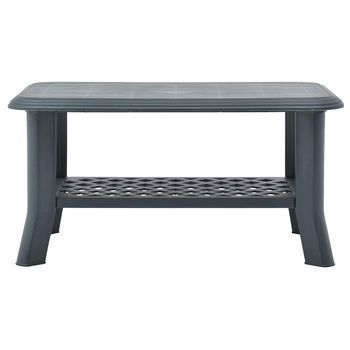 Mesa De Café - Mesa De Centro De Plástico Verde 90x60x46 Cm