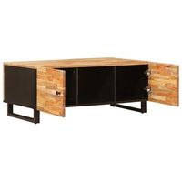 mesa de cafe  mesa de centro marron 100 x 54 x 40 cm madera de mango maciza