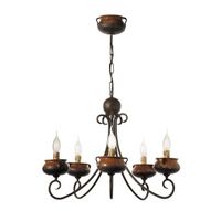 lampara artesana ollas 5 luces
