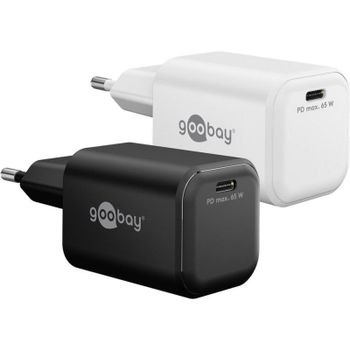 Cargador Goobay 79156 USB-C 65W GaN Blanco Universal