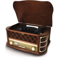 tocadiscos sencor stt 016 6 w rms traccion directa cd cassette usb-mp3