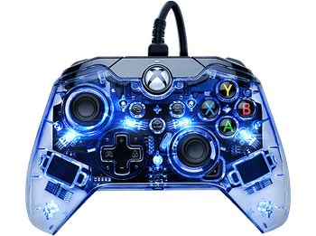 Mando Xbox - PDP Afterglow Wired Controller, Con cable, Micro USB, Compatible con PC/Xbox Series X/S, Transparente