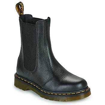 Dr. Martens Botines 2976 Hi Chelsea Boot Black Milled Nappa para mujer