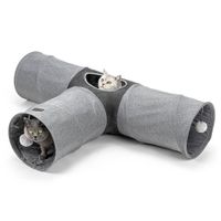 tunel lionto de 3 vias para gatos - 80 x 120 x 30 cm l x an x al