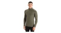 camiseta interior icebreaker merino 200 oasis green 1 2 cremallera  hombre