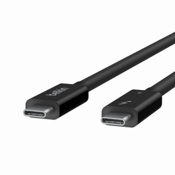 Cable Thunderbolt Belkin INZ003BT1MBK 1 m Thunderbolt 4 40 Gbit/s 100 W Negro