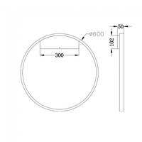 aplique de pared led rim 35w