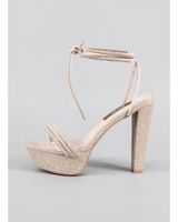 de keslem sandalias en color para mujer champagne
