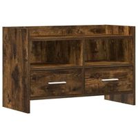 mueble de tv 715 x 33 x 47 cm roble ahumado vidaxl