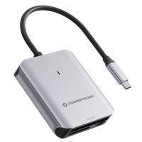 lector de tarjetas conceptronic bian09g 3-in-1 usb 32 gen2 type-c gris