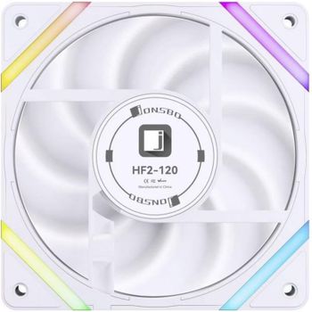 Refrigeración aire Jonsbo PWM ARGB 120mm HF2-120WR Blanco 2200 RPM