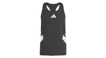 Camiseta sin mangas adidas adizero road to records negra hombre