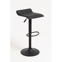 pack 6 taburetes tim black de polipiel 853939 cm - negro