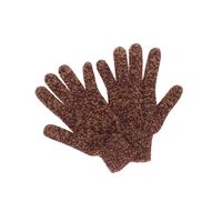 guantes de mezcla de cachemira con hilo de lurex burgundy taglia unica
