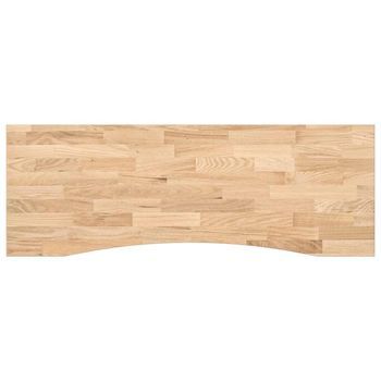 Tablero Escritorio Rectangular Madera Maciza Roble Sin Tratar Vidaxl