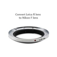 anillo adaptador de montaje lr-nik f lr-ai plateado para convertir lentes de montura leica r originales a montura nikon f para camaras dslr nikon