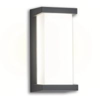 luzete - aplique exterior led 20 w 4000k ip65 hibisco led integrado 170-265 vac