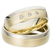 alianzas oro amarillo y blanco 6mm