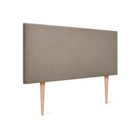 cabecero de tela aqualine liso 90x105cm con patas camas 8090 - tierra