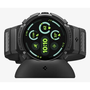 Funda protectora Spigen para Google Pixel Watch 4 (45mm) Negro TPU