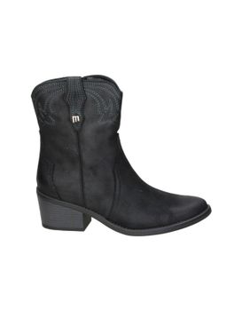 Botines Camperos Mustang Tanubis Con Tacón Negros 38