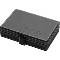 tarjetas lux en una caja de cuero ecologico